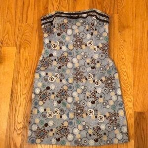 Robin Jordan Women’s Blue Strapless Dress Size 8 EUC